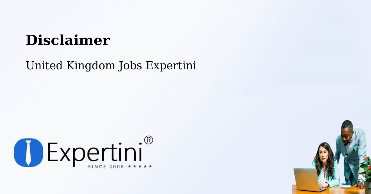 Disclaimer – Derby - United Kingdom Jobs Expertini