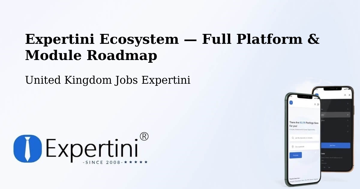 Expertini Ecosystem — Full Platform & Module Roadmap – Derby